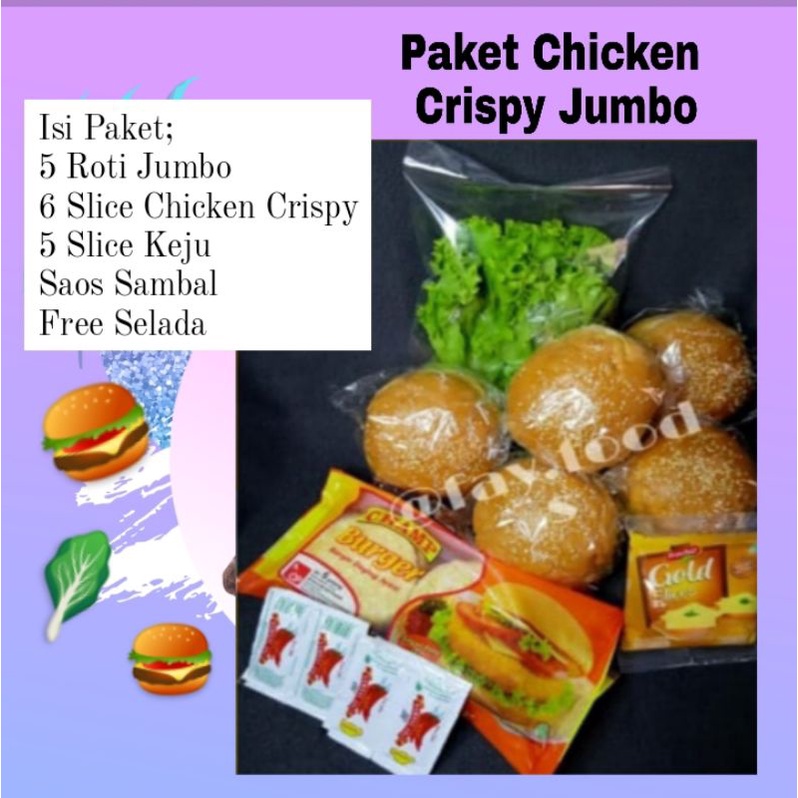 

Paket Chicken Burger Crispy