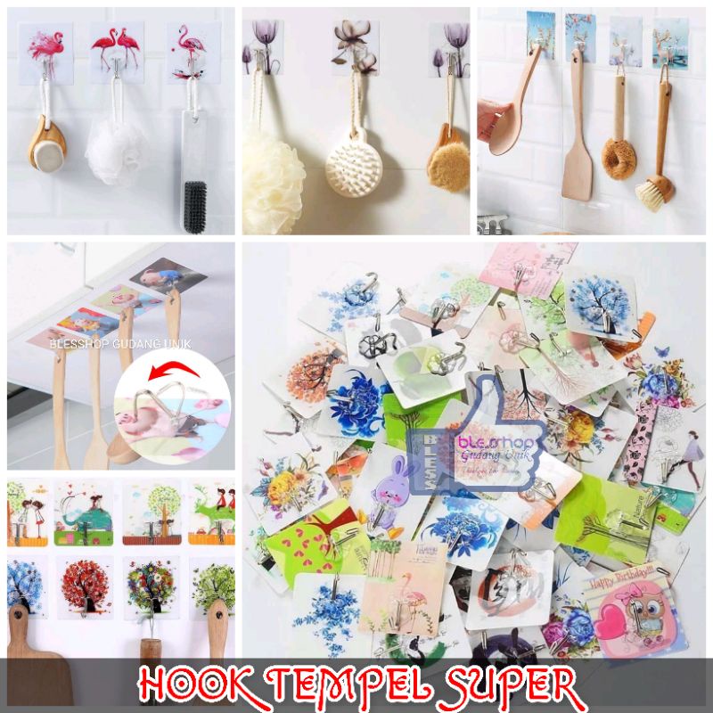 Hook Tempel Kuat Gantungan Tempel Super Kuat