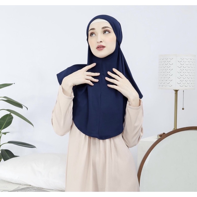 Hijab Bergo Jersey Tali Instan Jersey Premium /jilbab simple maryam ZAKIA jersey premium