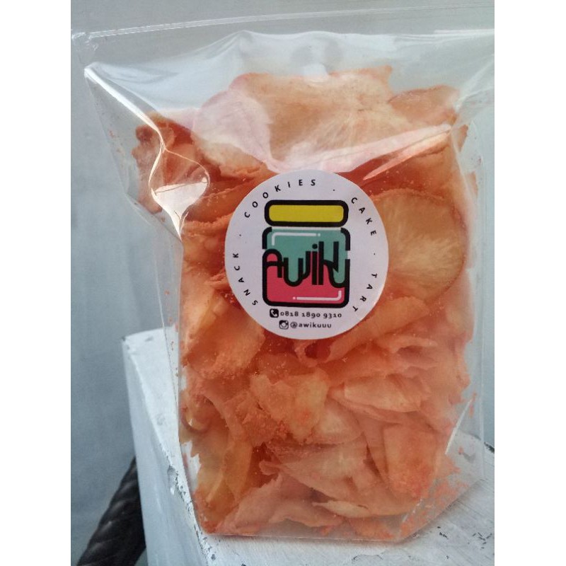

Keripik Singkong Homemade rasa Barbeque, rasa Keju