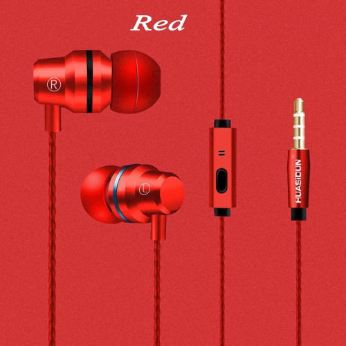 Earphone In-Ear 3.5mm Super Bass Stereo dengan Mic