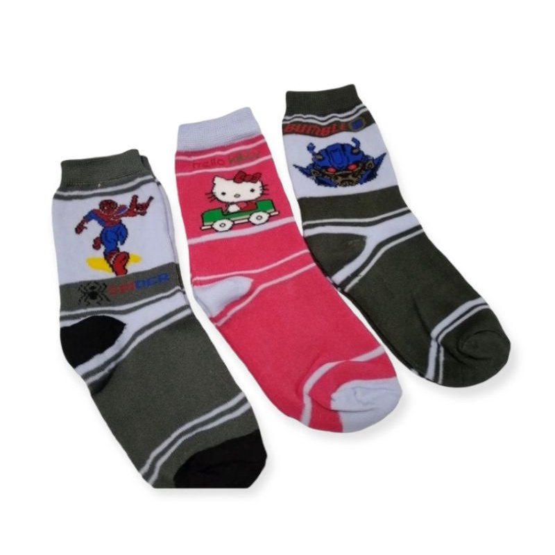 Kaos Kaki Anak Motif Karakter Umur 5-8thn Bahan Spandex || Kaos Kaki Anak Motif Panjang