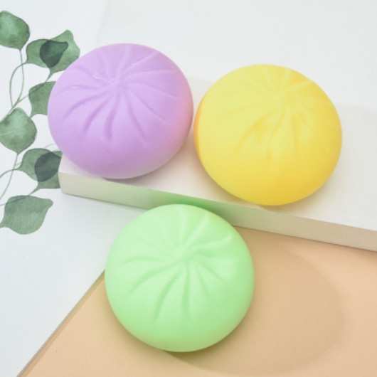 [ORGM] Mainan Squishy Bentuk Bakpao Bun Dengan Tempat Kukusan Imut Lucu