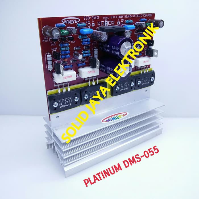 KIT POWER OCL STEREO 300W PLATINUM DMS 055 DMS-055 DMS055 300 WATT TR SANKEN II PLUS PSU AMPLIFIER PLUS ELCO DIODA PSU POWER AMPLI AMPLIFIER STEREO AUDIO PLATINUM AUDIO ASLI ORI ORIGINAL