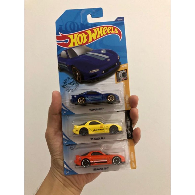 Hotwheels 95 mazda Rx7 Set