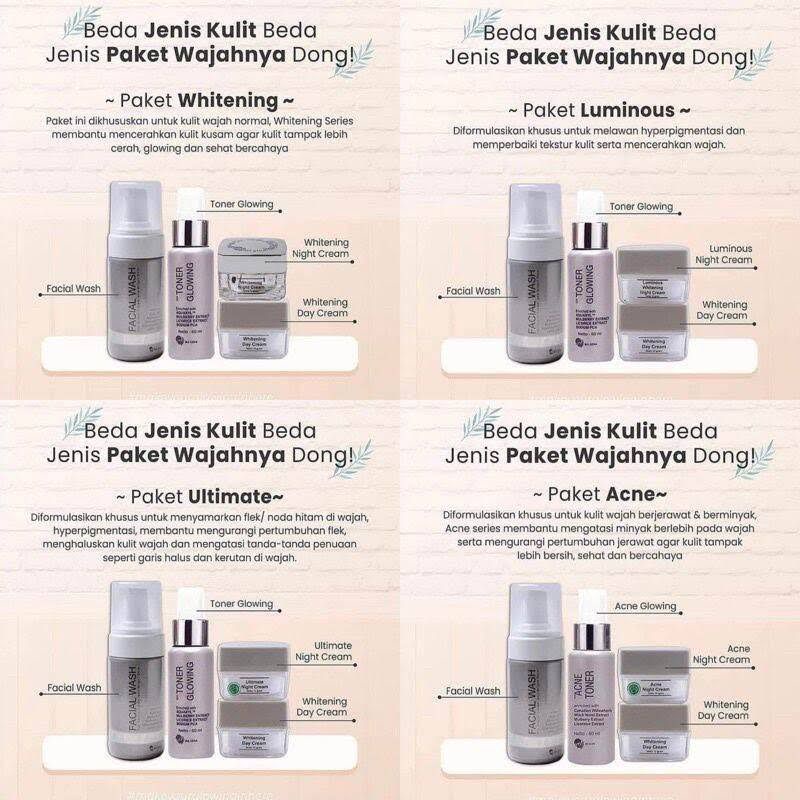 ms glow paket wajah / ms glow whitening /ms glow acne/ms glow luminous series/ms glow ultimate serie