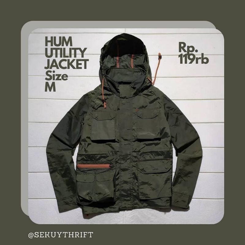 Hum Utility Multipocket Green Forester Military Collection Field Jacket