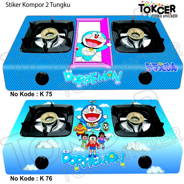 Stiker Kompor 2 Tungku DORAEMON