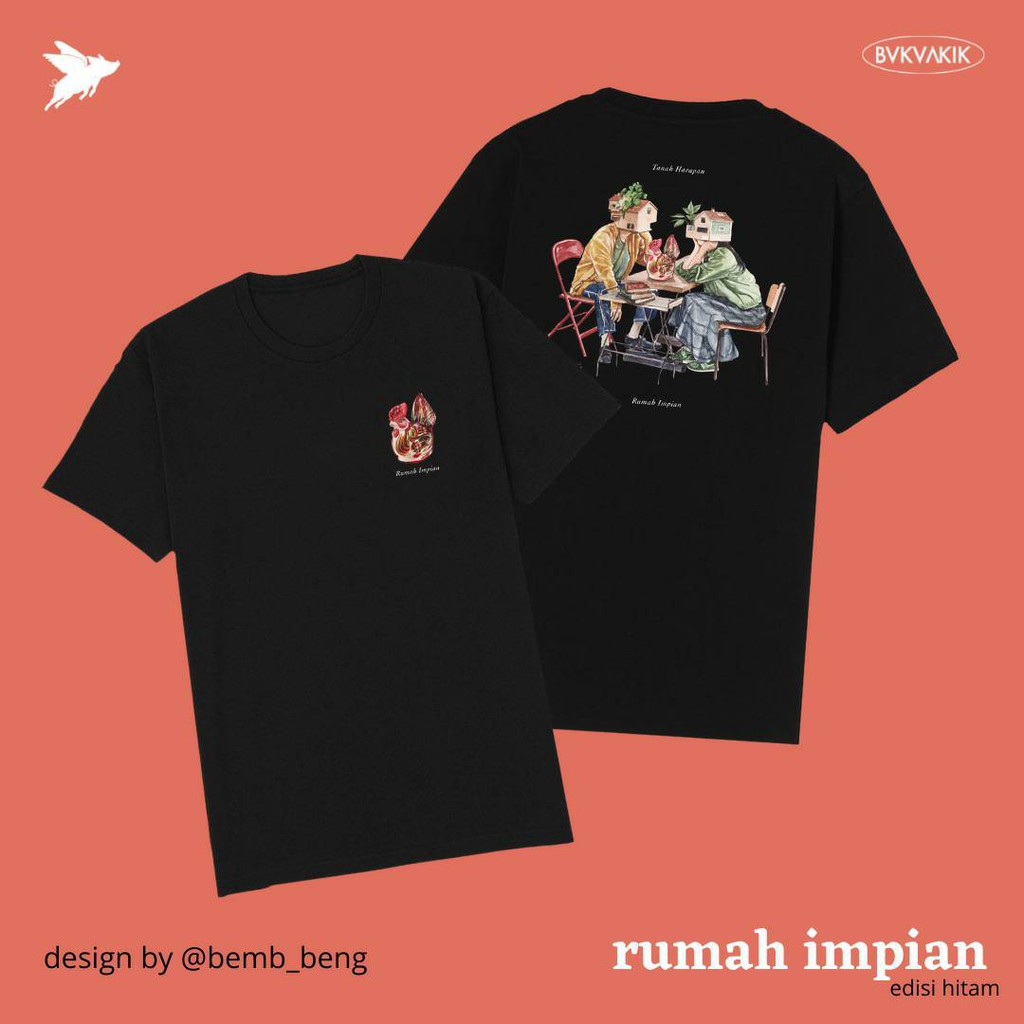 Kaos Rumah Impian Hitam