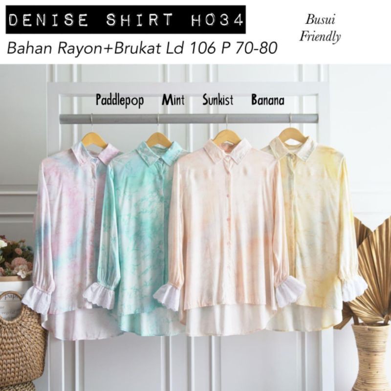 DENISE SHIRT / KEMEJA / BLOUSE / ATASAN