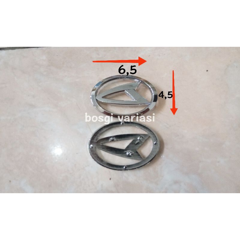 Emblem logo Stir daihatsu Xenia Ayla Sigra Terios Sirion Luxio GranMax/ logo stir xenia terios