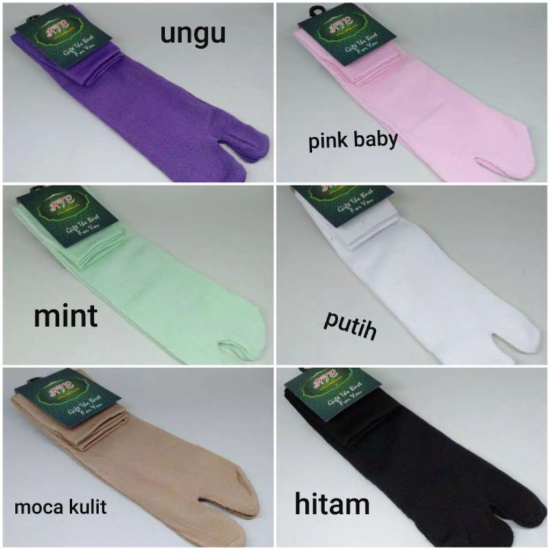 KAOS KAKI MUSLIMAH / KAOS KAKI JEMPOLAN / KAOS KAKI JARI / KAOS KAKI TELAPAK HITAM