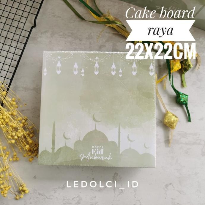 

5 PCS CAKE BOARD ALAS KUE TEMA LEBARAN IDUL FITRI 22 x 22 CM ledolci92 Segera Dapatkan