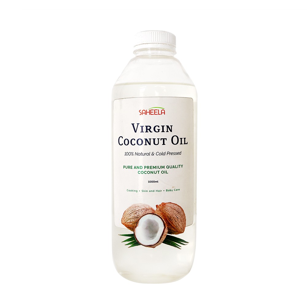 

Saheela Virgin Coconut Oil (VCO) Minyak Kelapa Murni 1 Liter 100% Murni Tanpa Campuran