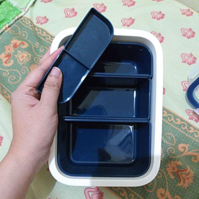 1.kotak Makan Dg Sisipan/divider 1 Lt, Kotak Makan Sekat.
