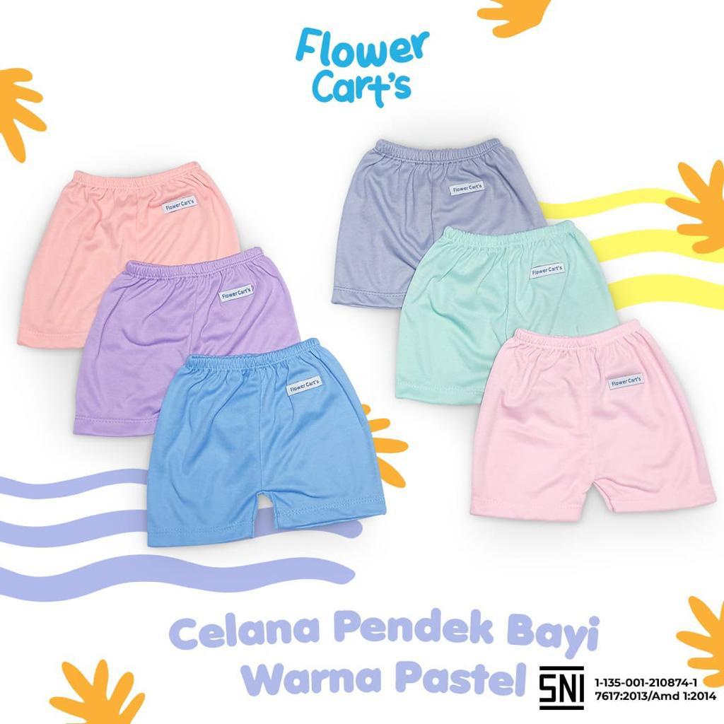 MOMS_ Celana Bayi Newborn Pendek/Panjang/Pop  0-6 bulan FLOWER