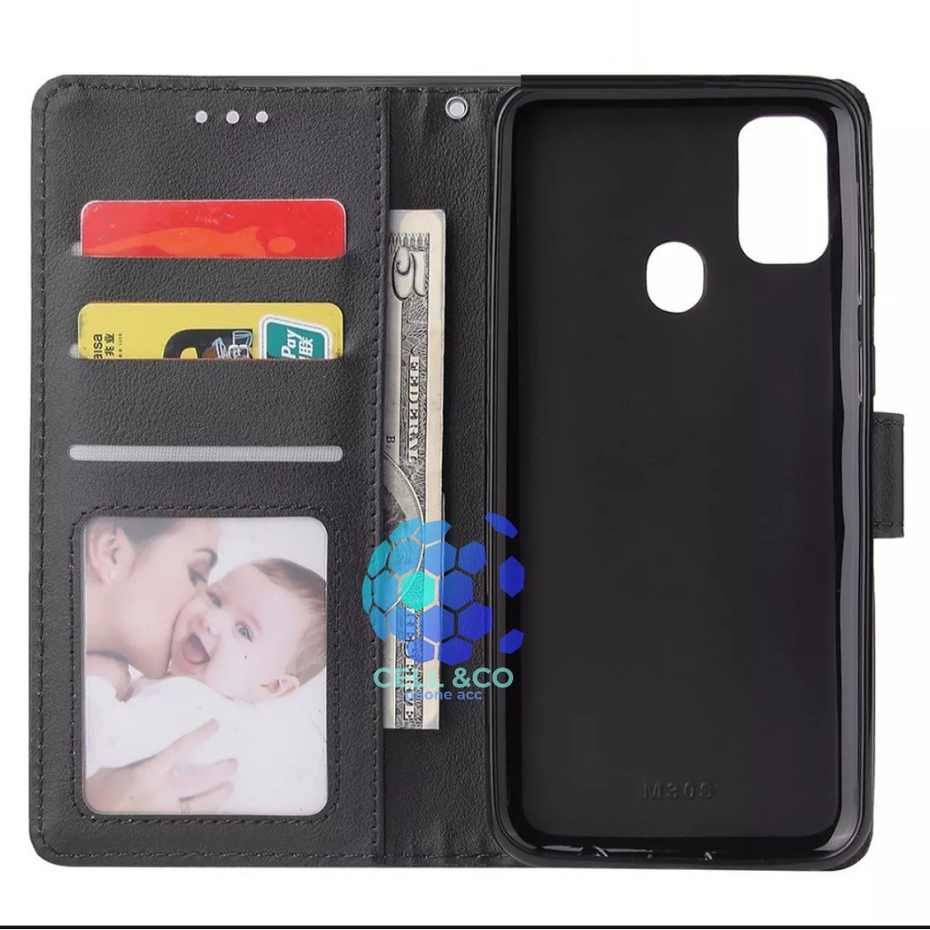 Flip cover SAMSUNG M30S Flip case buka tutup kesing hp casing hp flip case leather wallet