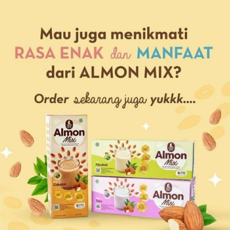 [Terlaris] MAMA BEAR Almon Mix ASI Booster Susu Almond Daun Katuk Alamon Mix Mamabear Almond Mix Pelancar ASI