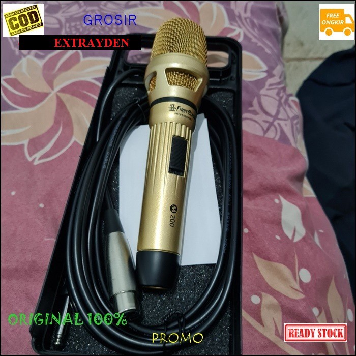 G521 First class Mic kabel dynamic ORIGINAL Microphone besi metal profesional firstclass pro sing cable karaoke vocal audio sound mik pengeras suara mikrophone EMAS golden G521   Bisa buat segala jenis audio sound  WARNA EMAS  Langsung nyala. Tidak menggu