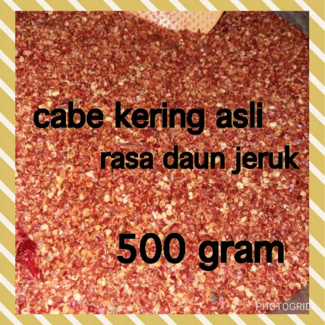 Cabe kering asli rasa daun jeruk 500 gram