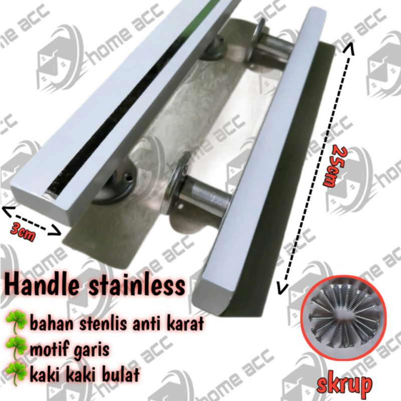 Handle pintu stainless minimalis//25cm