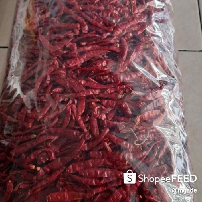 

♤♧Terbaik✔️ cabai merah Teja kering rawit super pedas 1 kg ori #cabe kering teja 1 kilo