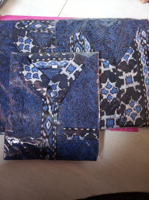 Batik Couple Keluarga - Bisa Cod - Couple Batik Indonesia Sarimbit Gmis Familly Set Batik Putra Hadi