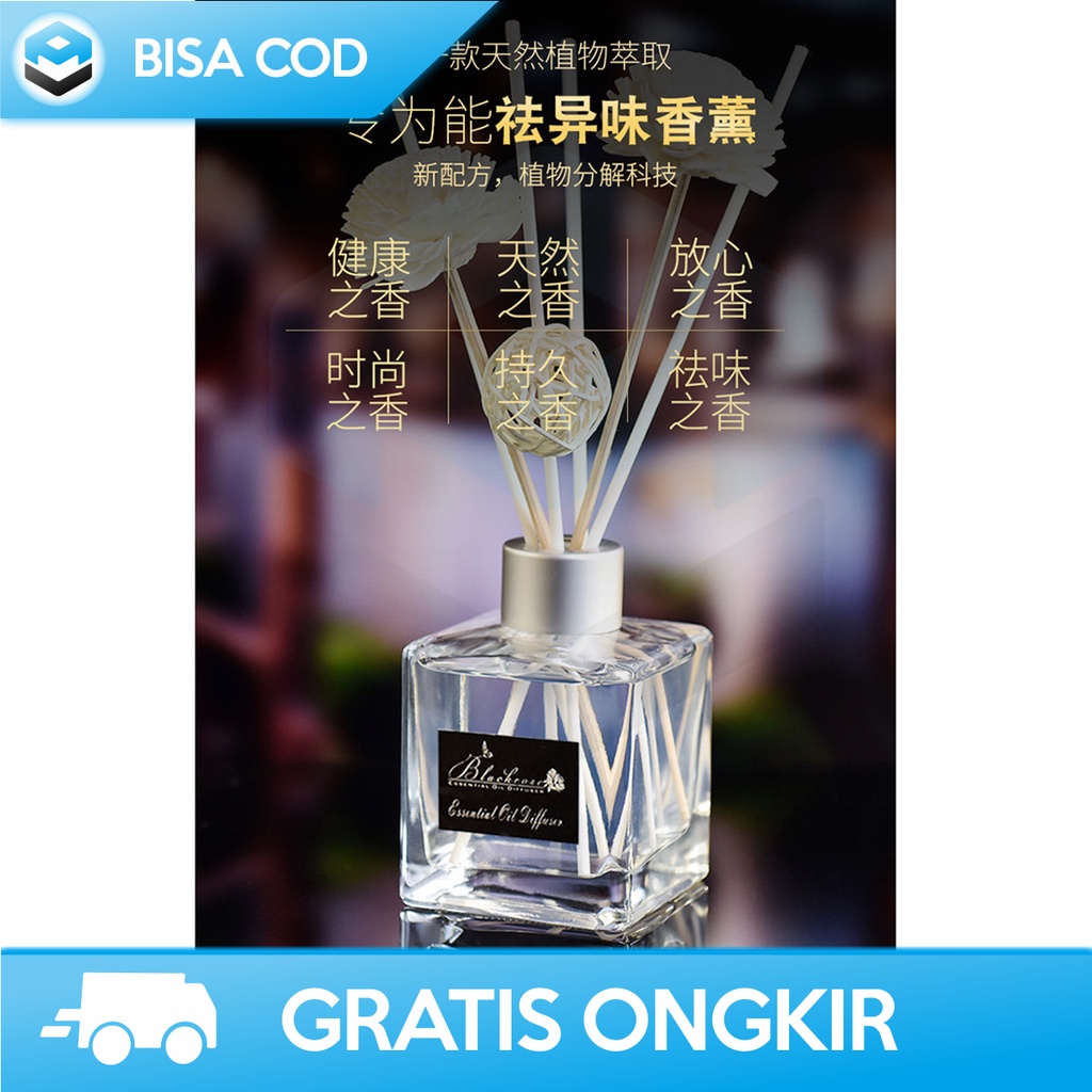 PARFUM PENGHARUM RUANGAN HUMI BLACK ROSE DIFFUSER REED STICKS ORIGINAL