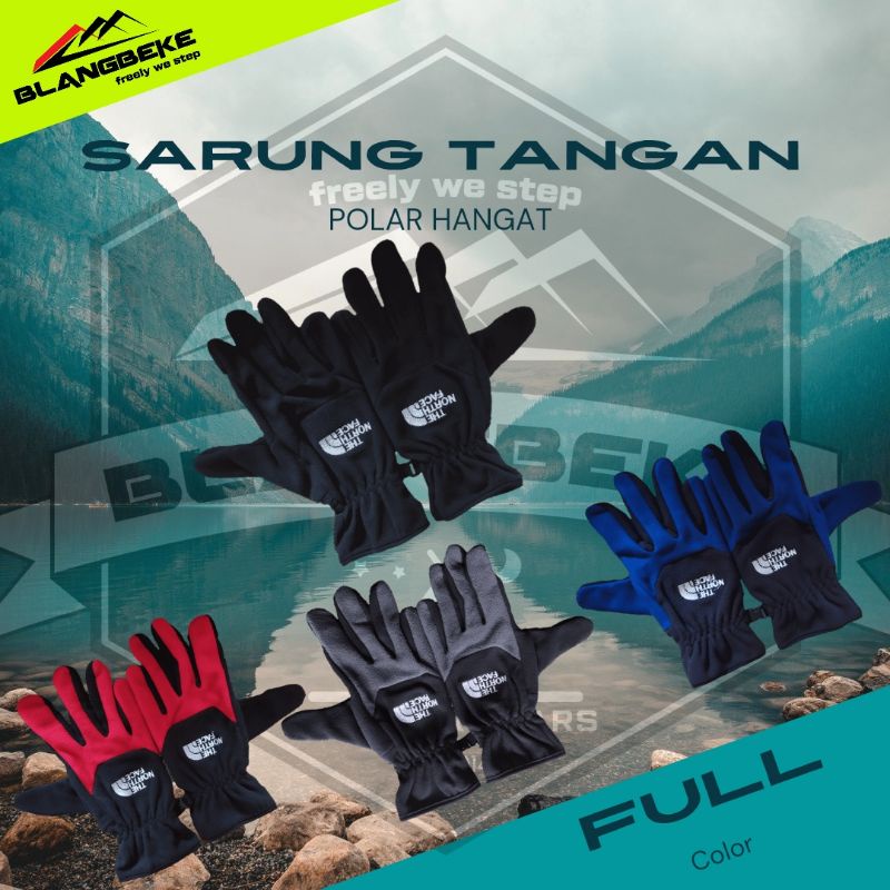 SARUNG TANGAN glove POLAR HANGAT sarung tangan gunung /motor/sepeda