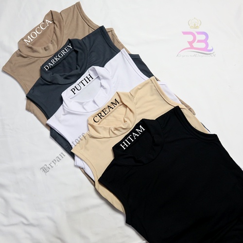 Size M-L-XL-XXL(LD 120cm) Manset Buntung Wanita / Inner manset / inner turtleneck / Manset kaos wanita / Tanktop Kerah Tinggi