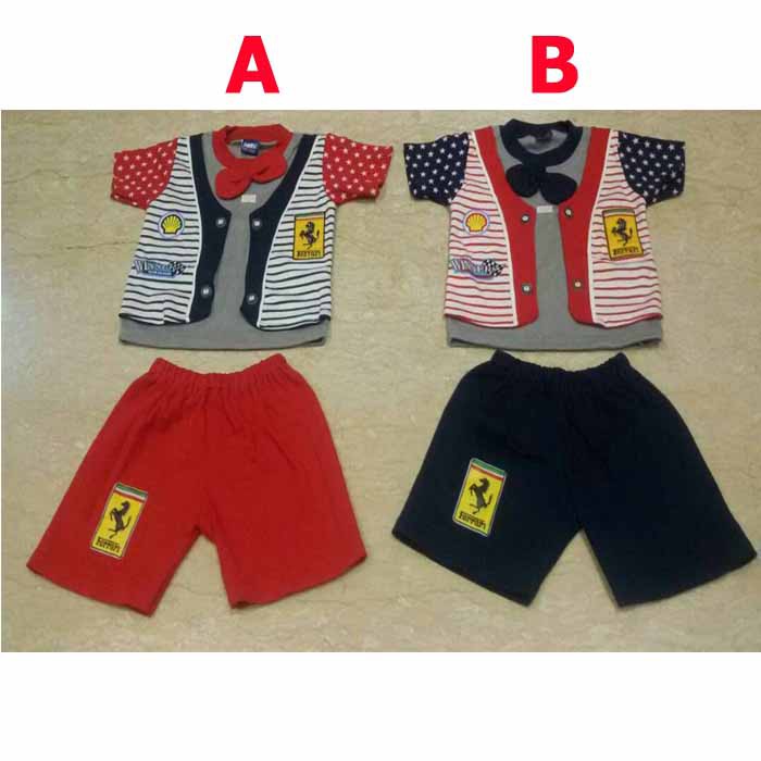 Baju Bayi Laki Laki Setelan - Ferari Shell