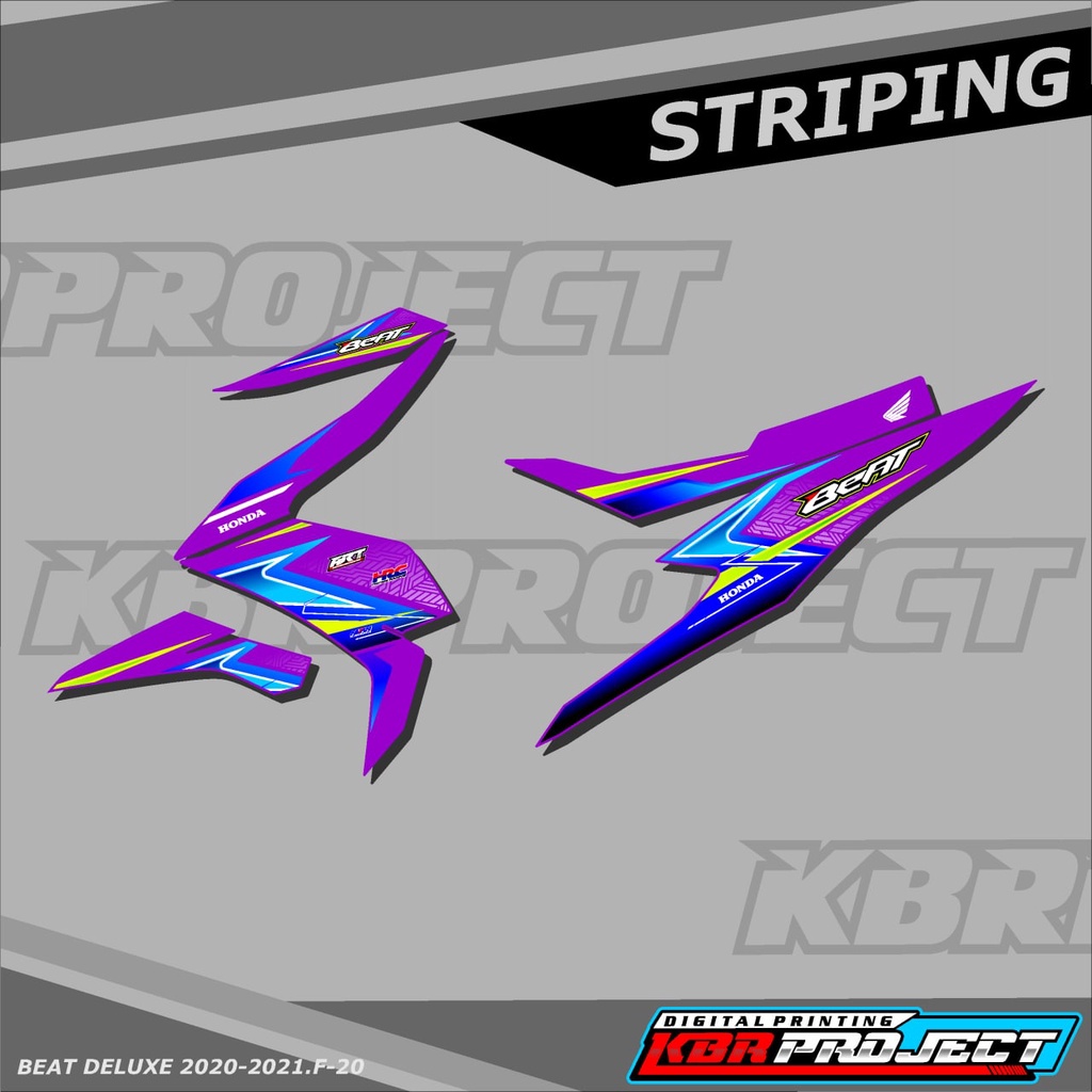 [COD] Stiker BEAT DELUXE 2021 variasi Racing sticker motor HONDA BEAT DELUXE 2021 F.20