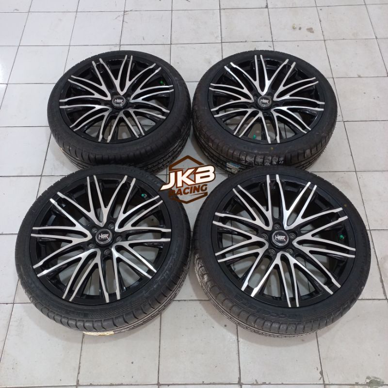 VELG MOBIL BEKAS RASA BARU HSR VEROLE R19 PCD 5X114 + BAN ACCELERA 235/40 R19