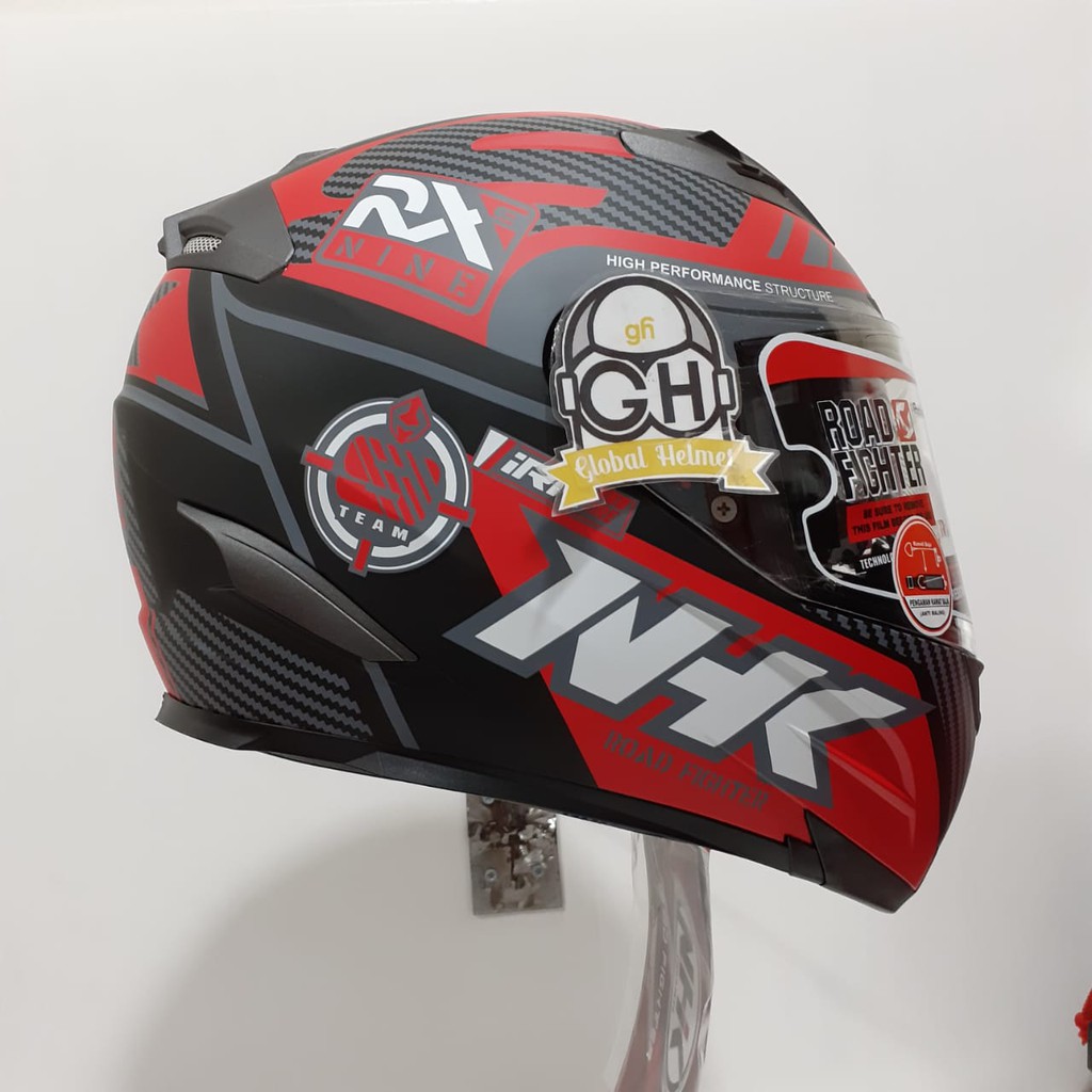 HELM NHK RX9 RACER X NHK RX-9 RACER X NHK RX NINE BLACK DOFF RED