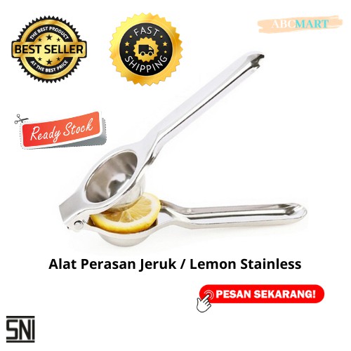 [BISA COD] PROMO Alat Perasan Jeruk Lemon Stainless Alat Press Pemeras Buah Murah