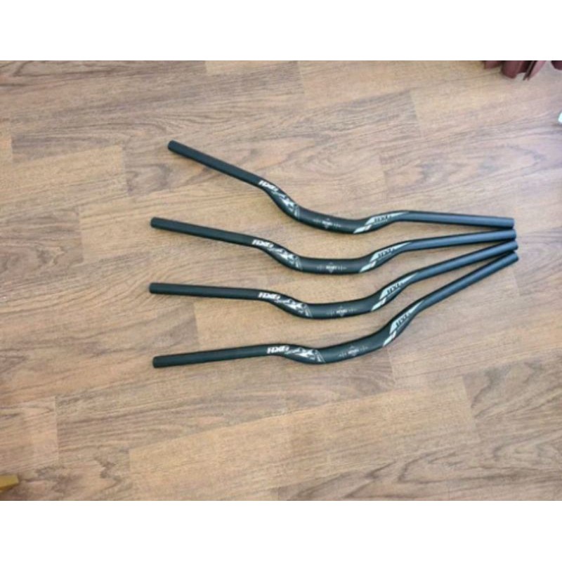 Handlebar Merk AXG stang MTB risebar 31.8 x 720 mm Material Bahan alloy allumunium 72 cm Sepeda Gunung Xc Federal High Riser Melengkung Ukuran Diameter 31.8mm 31.8 mm Oversize