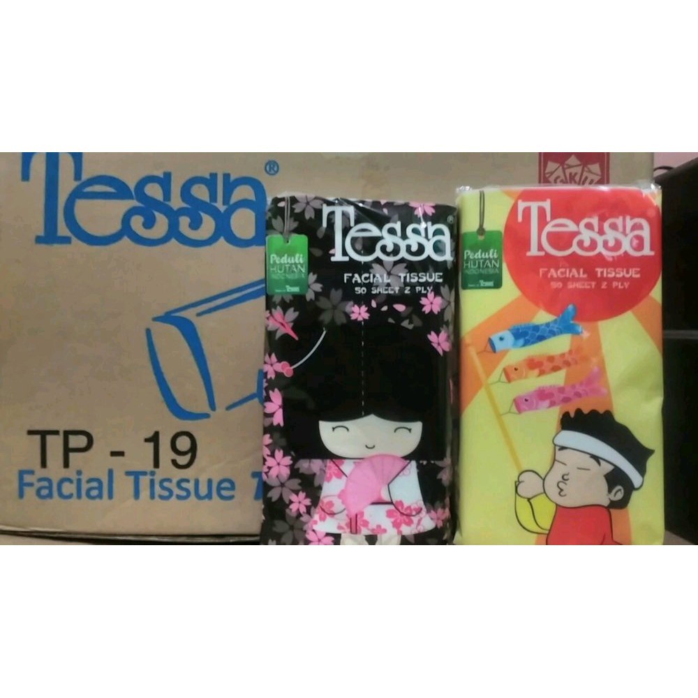 TISSUE TESSA TRAVEL PACK 50 SHEET