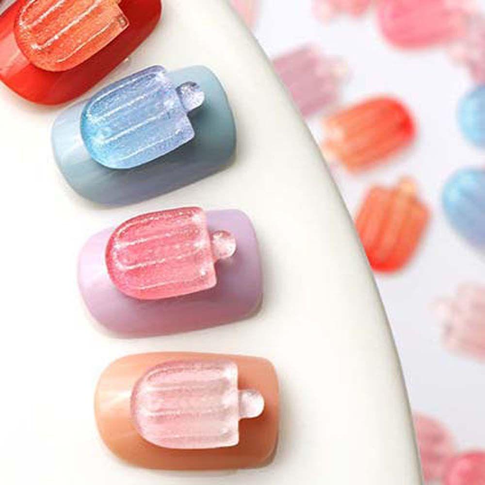 AUGUSTINA Augustina Es Krim Dekorasi Kuku Gradien 20pcs/lot 3D DIY Manicure Aksesoris Kristal Nail Charms