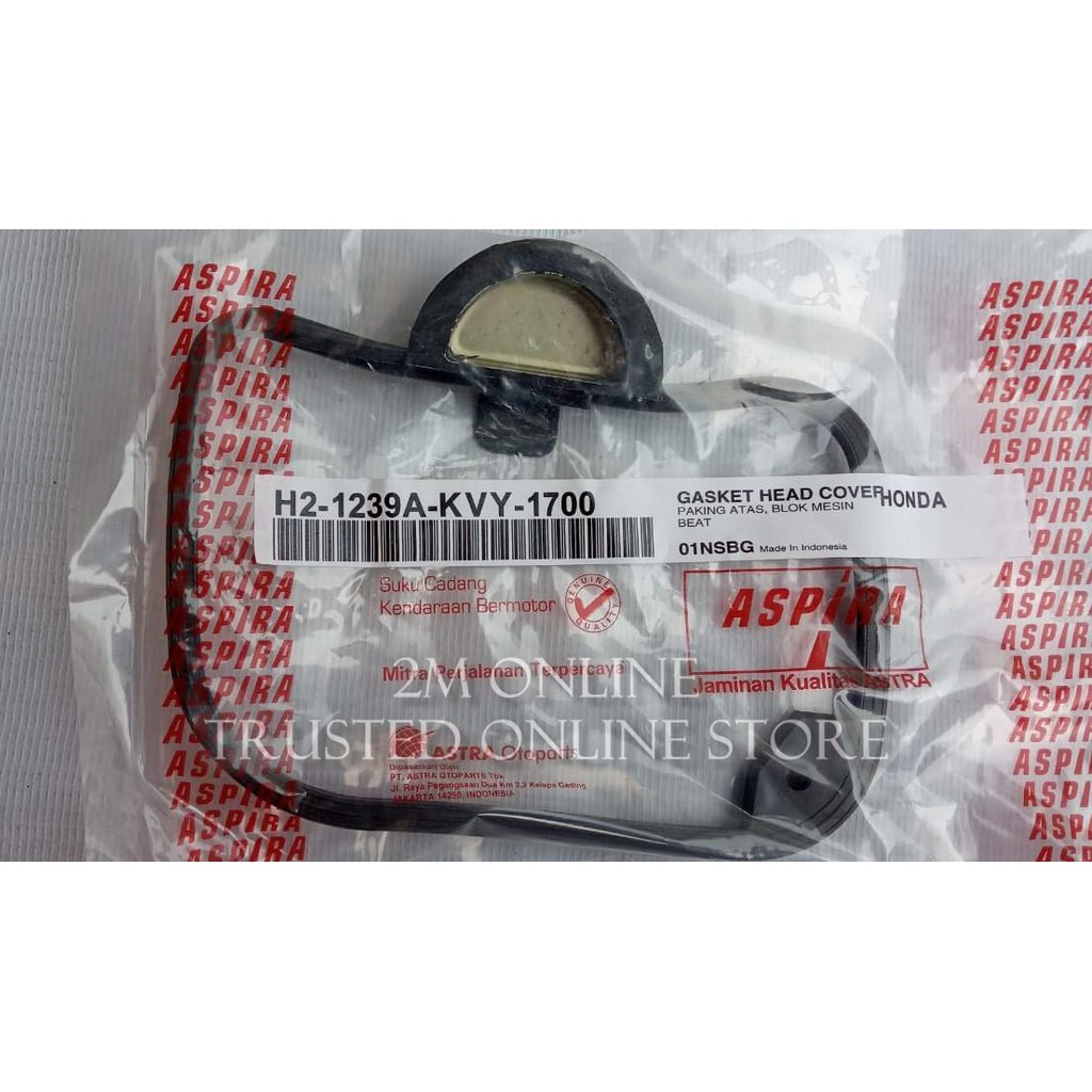 2m PAKING SEAL HEAD BEAT MERK ASPIRA H2-1239A-KVY-1700