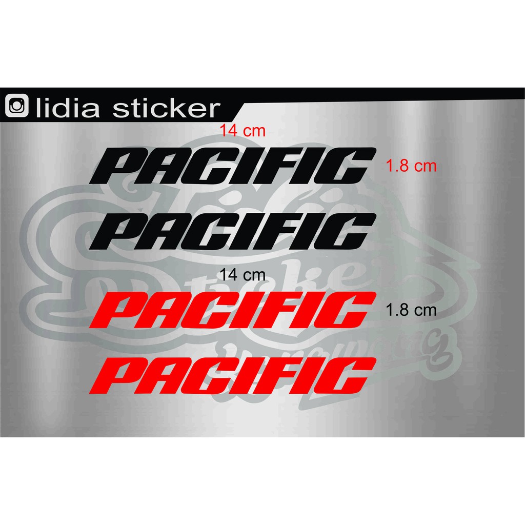COD sticker pacific sticker sepeda sepeda lipat cutting sticker