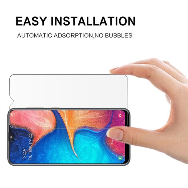 Tempered Glass Layar Clear Samsung A20S + Antigores Tempered Glass Camera Back Lens