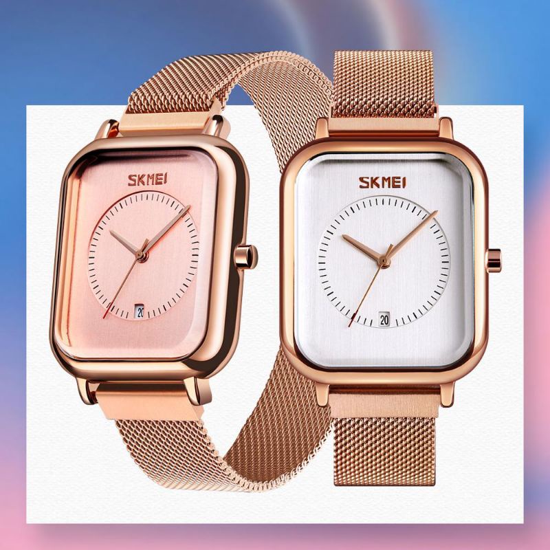 Jam tangan cewek cewe wanita analog original SKMEI anti air elegan terbaru 2021 fashion cewek
