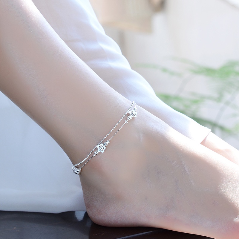 Gelang Kaki Bahan S925 Silver Aneka Gaya