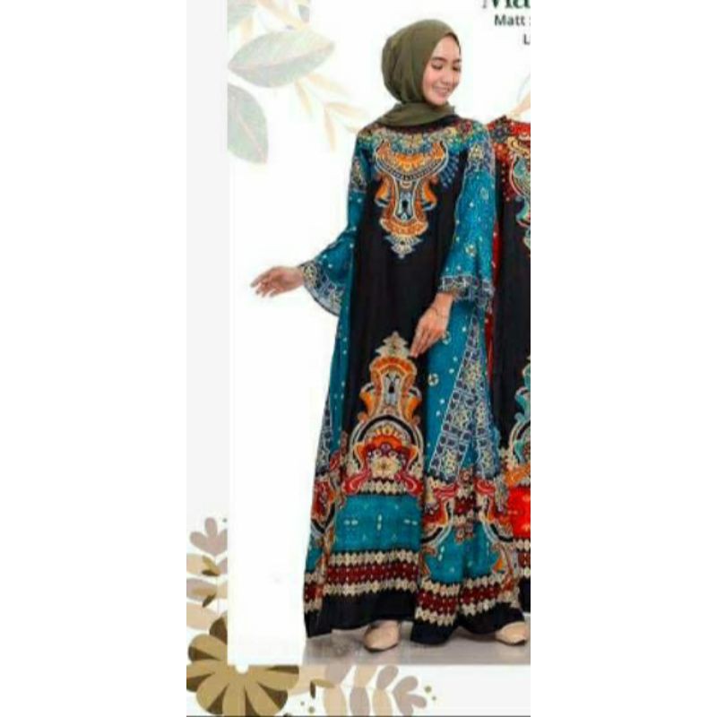 GAMIS MOTIF BATIK MAROCCO II BAHAN RAYON PREMIUM