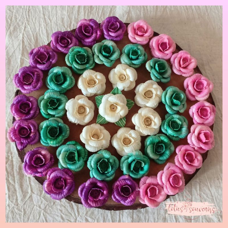 Bunga klobot baby rose | Bunga klobot jagung | Bunga artificial | Bunga klobot