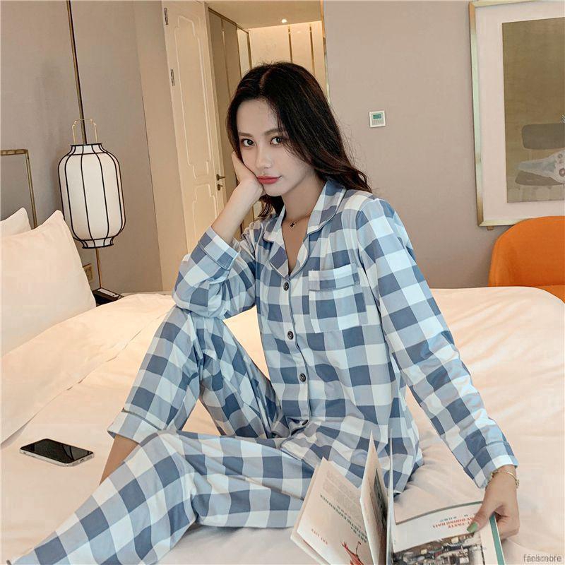 Felicelife Setelan Piyama Lengan Panjang Celana  Motif 