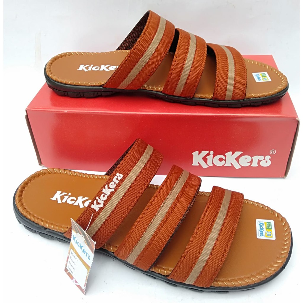 Sandal kickers pria original sendal slide selop casual slop distro dewasa terbaru murah kekinian COD