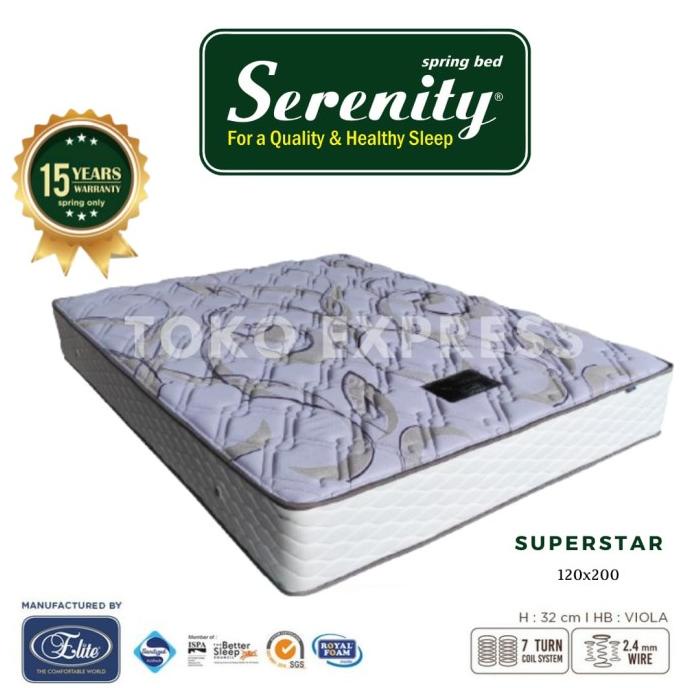 Kasur Spring Bed Elite Serenity Superstar 120x200