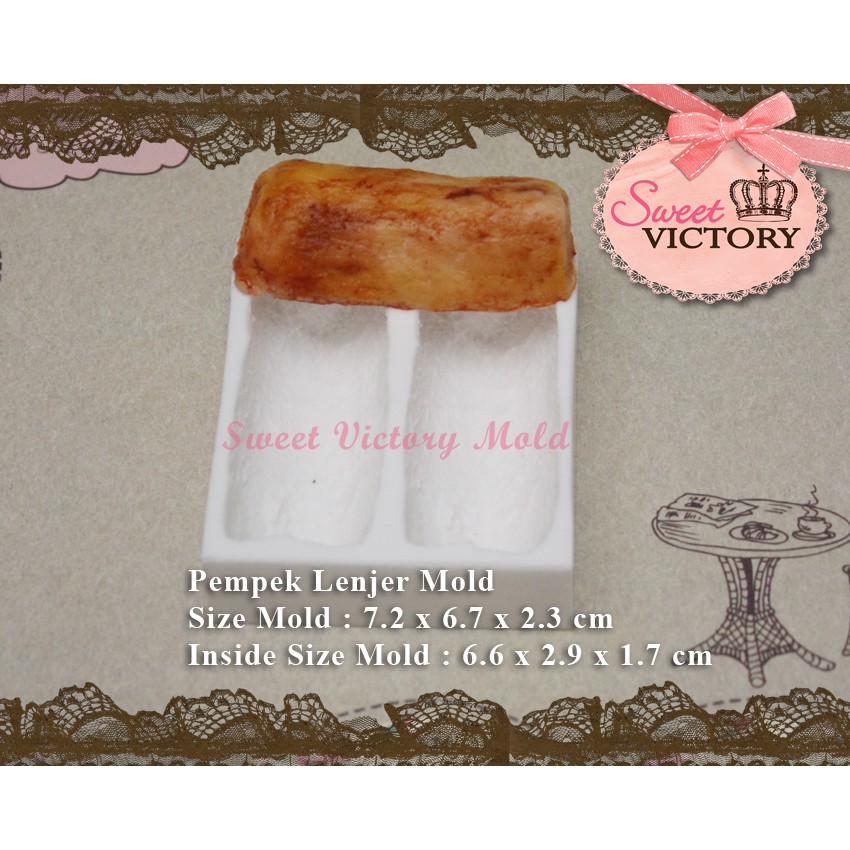 Cetakan Silikon Replika makanan / Silicone Mold Pempek Lenjer