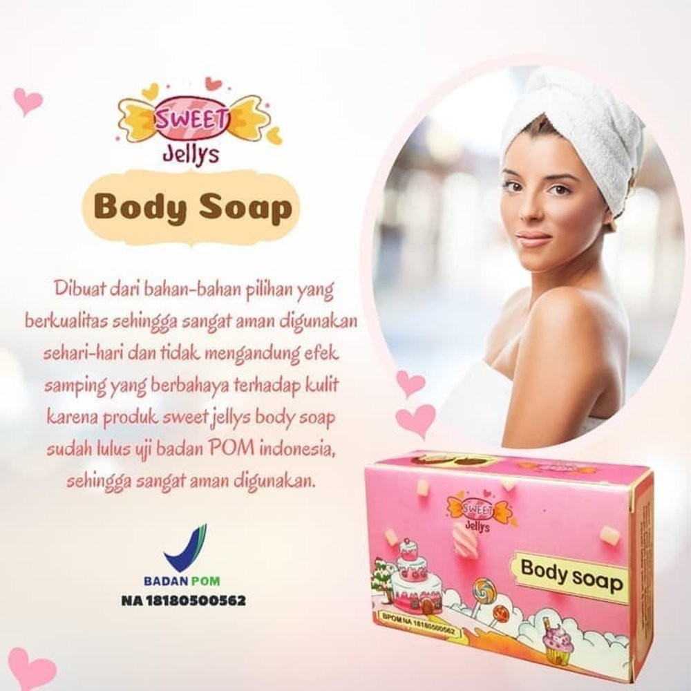 [ BPOM ] Pure Soap By Jellys ~ MEMUTIHKAN DAN MENGHALUSKAN KULIT TUBUH